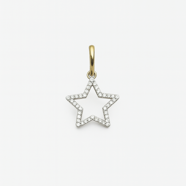 Pingente Estrela com Pedras