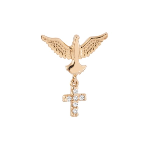 Pingente Espírito Santo e Cruz