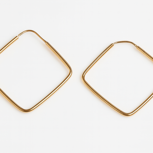 Argola Losango Fio Redondo