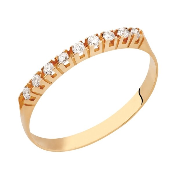 Meia Aliança com Pedras