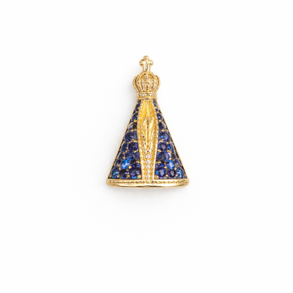 Pingente Nossa Sra. Aparecida com Pedras