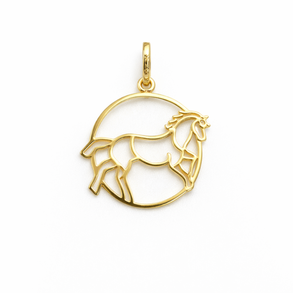 Pingente Cavalo Círculo
