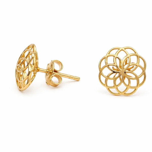 Brinco Flor Dupla