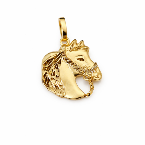 Pingente Cabeça de Cavalo em Ouro 10k